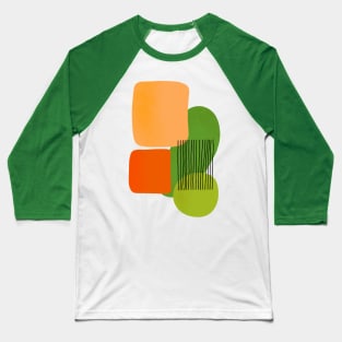 Geometric Colorful Shapes Baseball T-Shirt